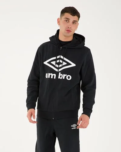 Sweatshirt With Zip And Hood Fleece Umbro Italia