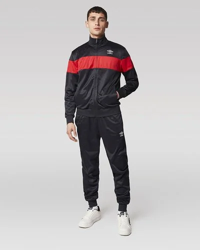 Umbro - Tuta sportiva con banda a contrasto