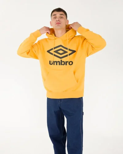 Umbro - Felpa big logo con cappuccio