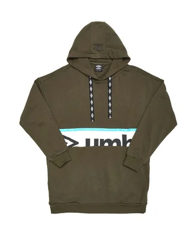 Umbro - Maxi felpa colorblock in cotone da donna