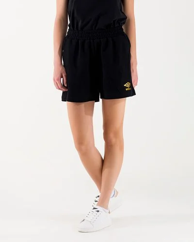 Umbro - Pantaloncini in cotone con logo gold